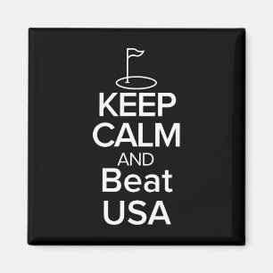 Team Europe Keep Calm And Beat Usa Golf Cup Magnet