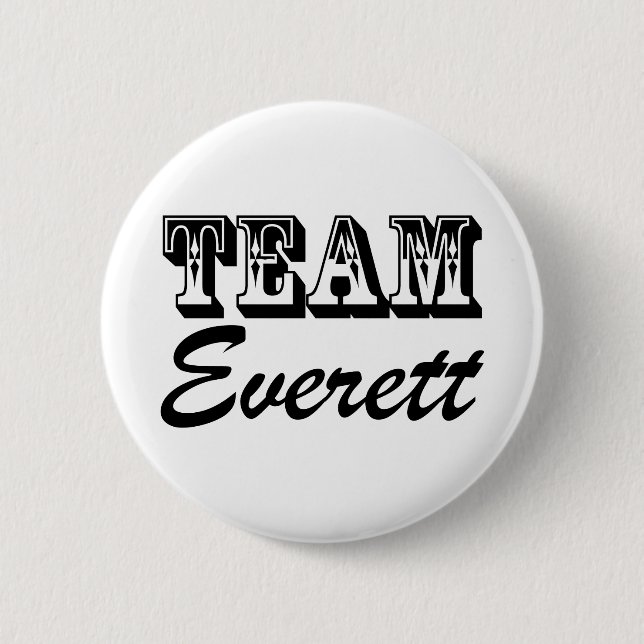 Team Everett Badge Pinback Button (Front)