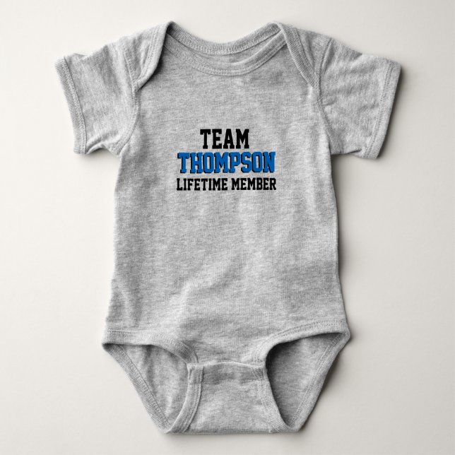 Team Family Lifetime Member- Foster Adopt Baby Bodysuit (Front)