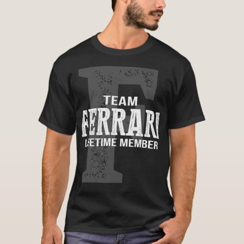 Team FERRARI Lifetime Member T_Shirt