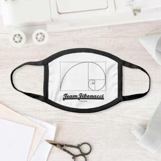Team Fibonacci (Fibonacci Spiral) Face Mask (Insitu)