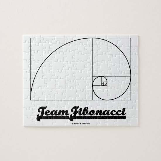Team Fibonacci (Fibonacci Spiral) Jigsaw Puzzle