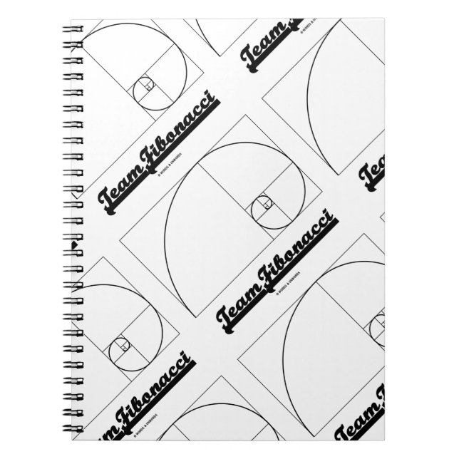 Team Fibonacci (Fibonacci Spiral) Notebook (Front)