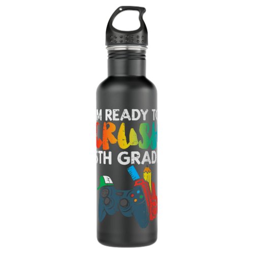 Team Fifth Grade Funny 5th Back To School Teacher  Stainless Steel Water Bottle