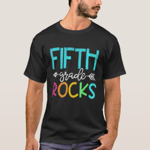 Team Fifth Grade Hello 5th Grade Rocks Back To Sc T-Shirt