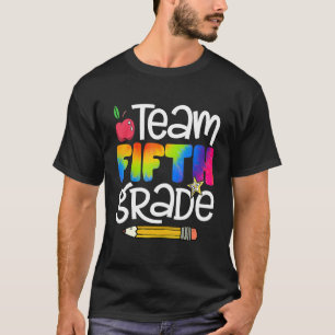 Team Fifth Grade Tie Dye Back To School Teacher Gi T-Shirt