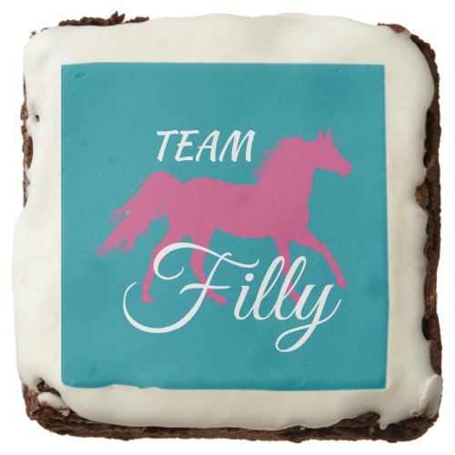 Team Filly Pink Gender Reveal    Brownie