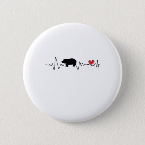 Team Fiona Baby Hippo  Love Hippopotamus Button