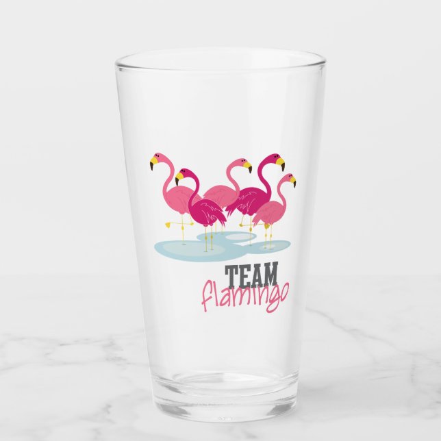 Team Flamingo Glass (Front)