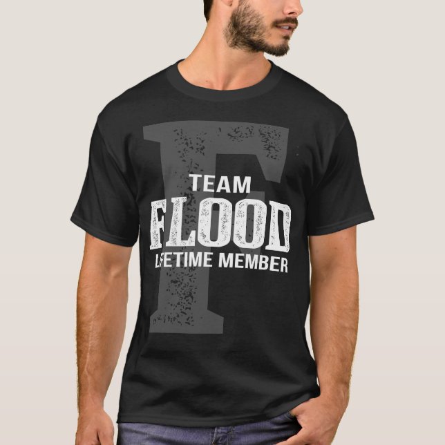 Team FLOOD Lifetime Member T-Shirt (Front)