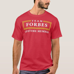 Team Forbes Lifetime Member Surname T-Shirt