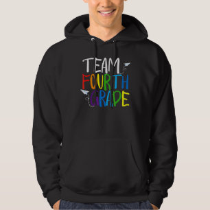Team Fourth Grade Back To School Teacher 4th Grade Hoodie