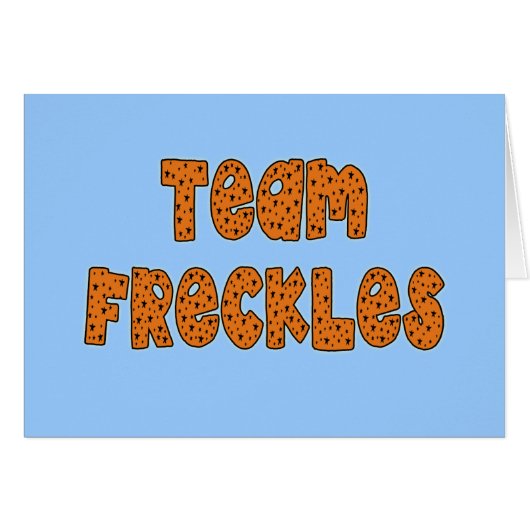 Team Freckles T shirts, Hoodies, Buttons (Front Horizontal)