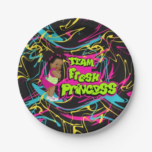 team fresh princess paper plates