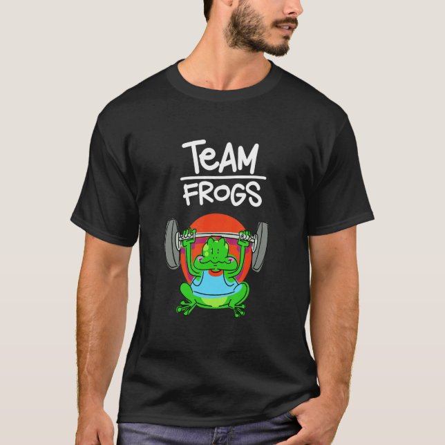 Team Frog Animal Sports Cute Sporty Animal Frog T-Shirt (Front)