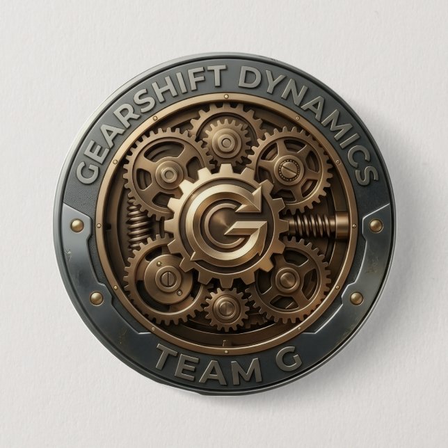 Team G – Gearshift Dynamics Emblem | High Performa Button (Front)