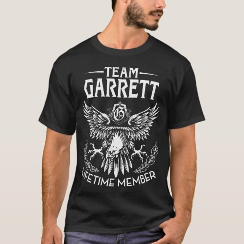 Team GARRETT Lifetime Member Last Name T_Shirt