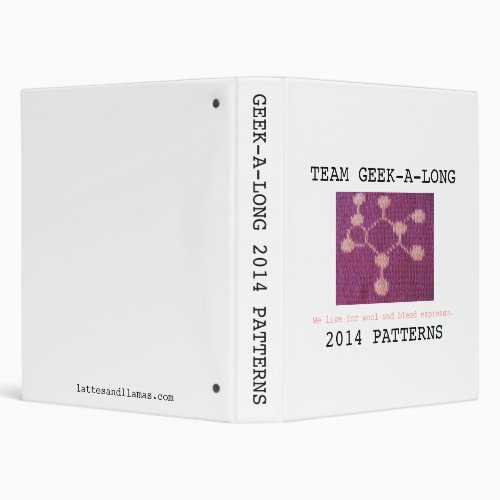 Team Geek_A_Long Pattern Binder