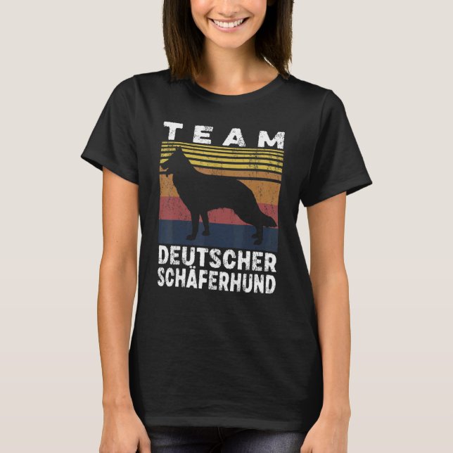 Team German Shepherd Dog Owners Dog T-Shirt (Front)