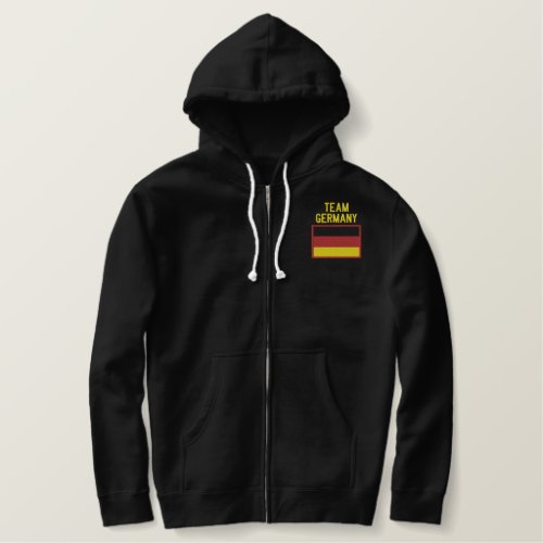 Team Germany German Sports Embroidered Hoodie