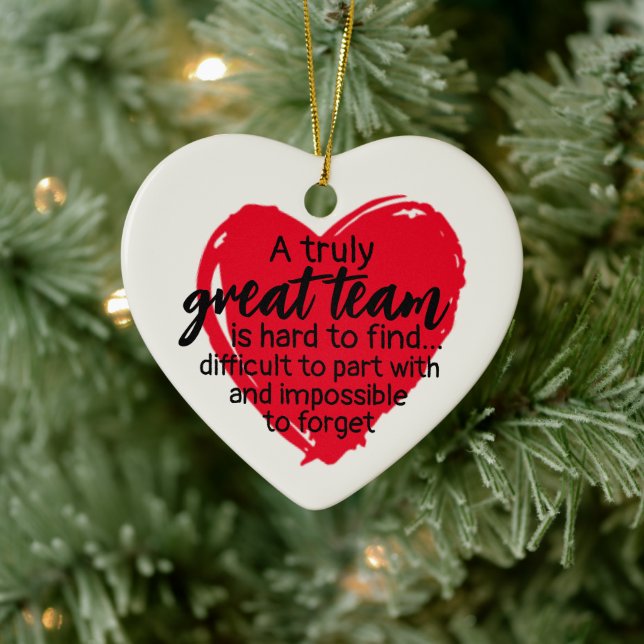 Team Gift Christmas Coworker  Ceramic Ornament (Tree)