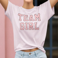 Team Girl Blush Pink Gender Reveal Womens