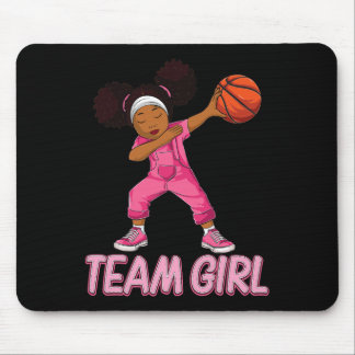 Team Girl Bysketbyll Bbyll Player Mouse Pad