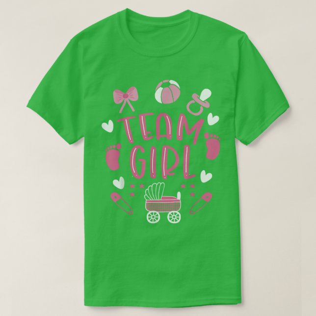 Team Girl Gender Reveal 703 T-Shirt (Design Front)