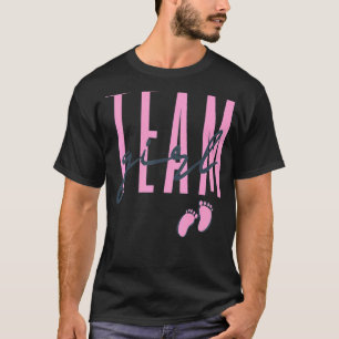 Team Girl Gender Reveal Baby Shower Pink Or Blue T-Shirt
