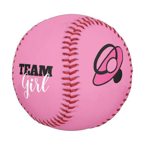 Team Girl Gender Reveal Baseball