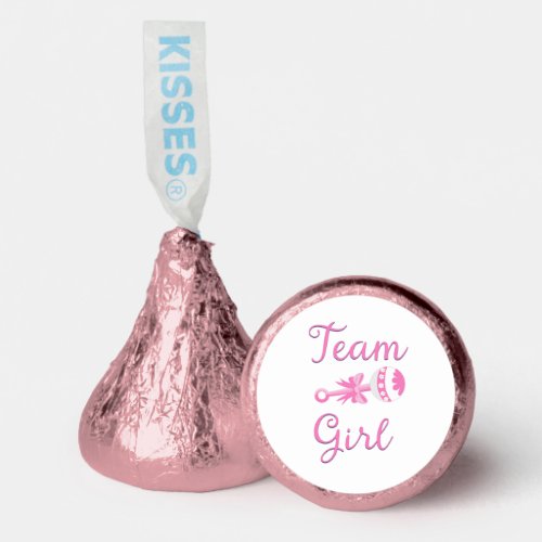 Team Girl Gender Reveal Party Kisses Candy