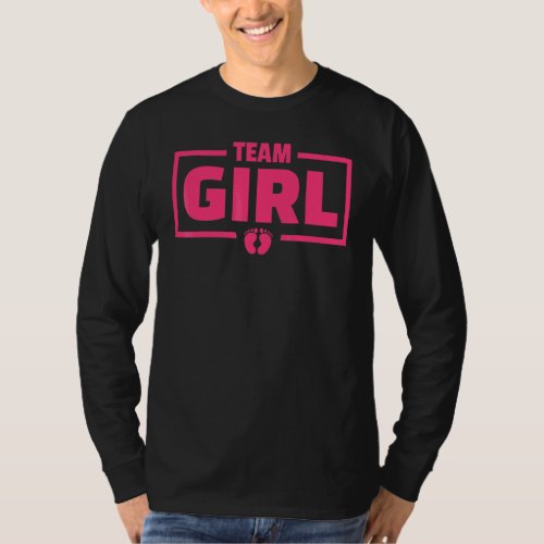 Team Girl Gender Reveal Party Team Pink Baby Annou T-Shirt