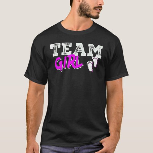 Team Girl Gender Reveal Party Team Pink Baby Annou T_Shirt