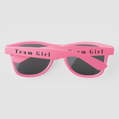 Team Girl Ice Cream Gender Reveal Sunglasses