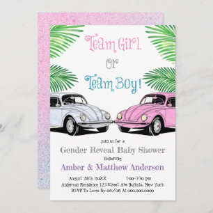 Team Girl Or Team Boy Gender Reveal Baby Shower