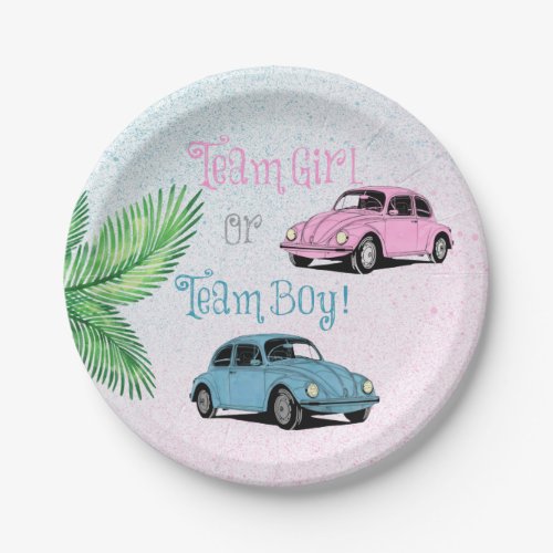 Team Girl Team Boy Gender Reveal Party  Paper Plates