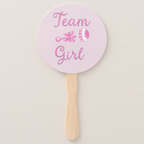 Team Girl with Rattle Hand Fan