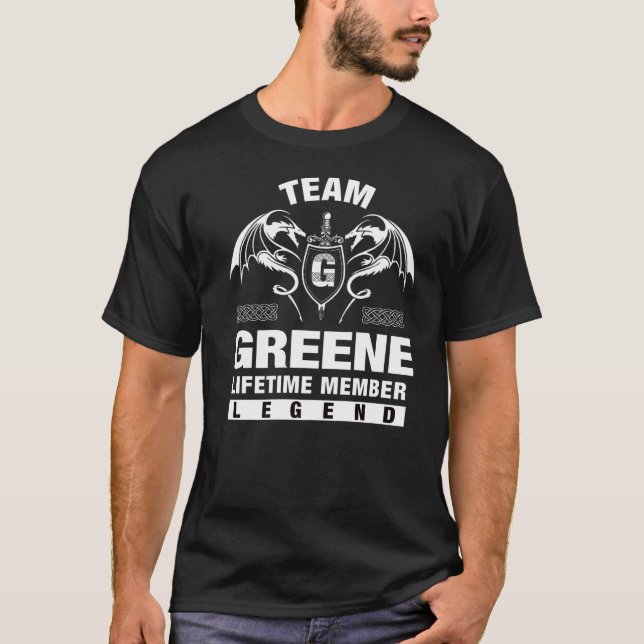 Team Greene Lifetime Member T-Shirt (Front)