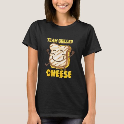Team Grilled Cheese Cute Love Grilled Cheddar T_Shirt