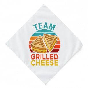 Team Grilled Cheese Funny Sandwich Lover Graphic Bandana
