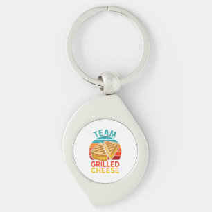 Team Grilled Cheese Funny Sandwich Lover Graphic Keychain