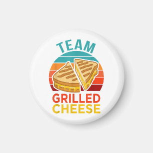 Team Grilled Cheese Funny Sandwich Lover Graphic Magnet