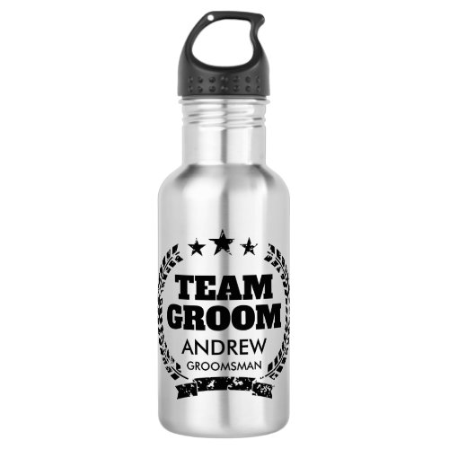 Team Groom bachelor party gift for groomsmen Stainless Steel Water Bottle