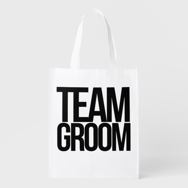 Team Groom bachelor party Grocery Bag (Front)