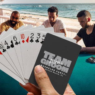 Team Groom Bachelor Party Poker Wedding Stag Party Poker Cards