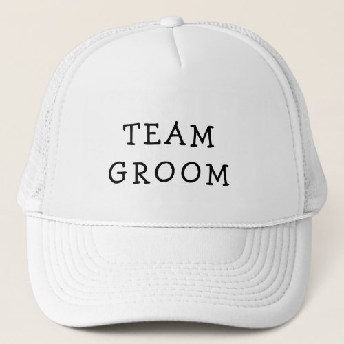 TEAM GROOM BACHELOR TUCKER HAT