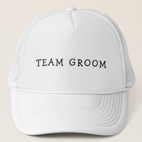 TEAM GROOM BACHELOR TUCKER HAT