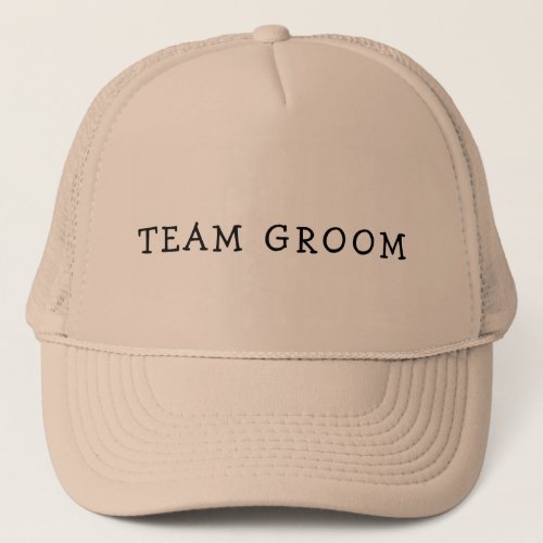 TEAM GROOM BACHELOR TUCKER HAT