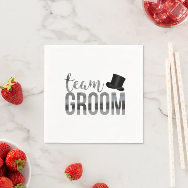 Team Groom, best man Napkins (Insitu)