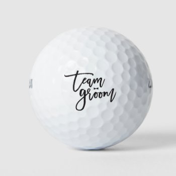 Team Groom Bow Tie Bachelor Party Golf Balls by fatfatin_blue_knot at Zazzle